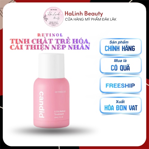 Hoạt chất chống lão hóa cải thiện nếp nhăn Retinol Candid