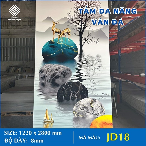 TẤM ĐA NĂNG - VÂN ĐÁ JD18 - 8MM - 2M8