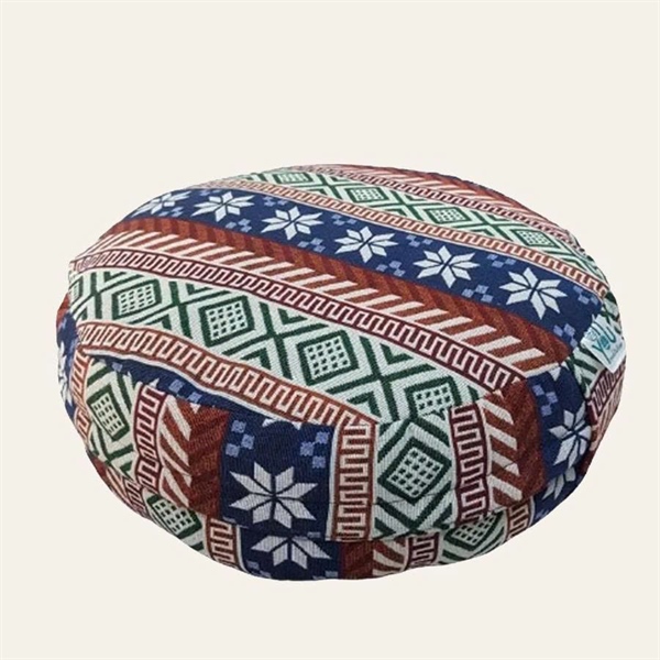 Bồ đoàn ngồi thiền vỏ đậu xanh 30cm – Xanh Nâu An Nhiên (Meditation Cushion) | OnYou Meditation