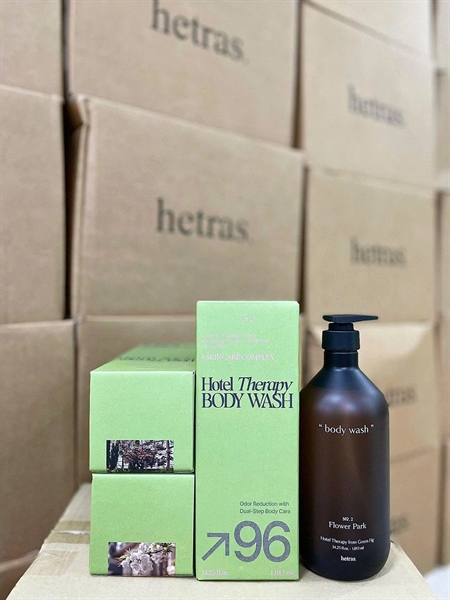 Sữa tắm Hetras Body Wash 1013ml - Mùi London Musk (vỏ xanh)