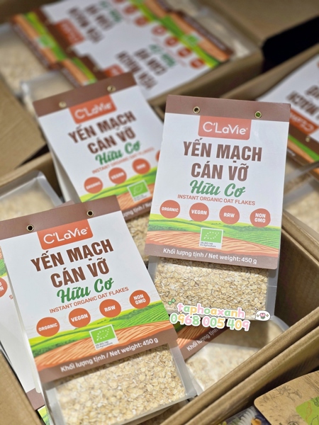 Yến Mạch Cán Vỡ Hữu Cơ C'Lavie (450g)