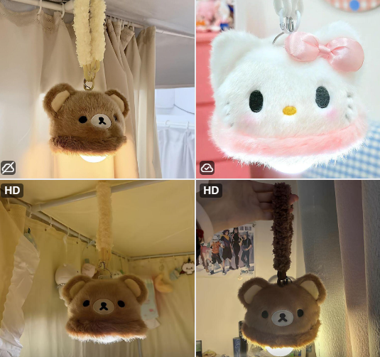 Đèn ngủ Rilakkuma, Hello kitty 127,3k/c (lố 6)