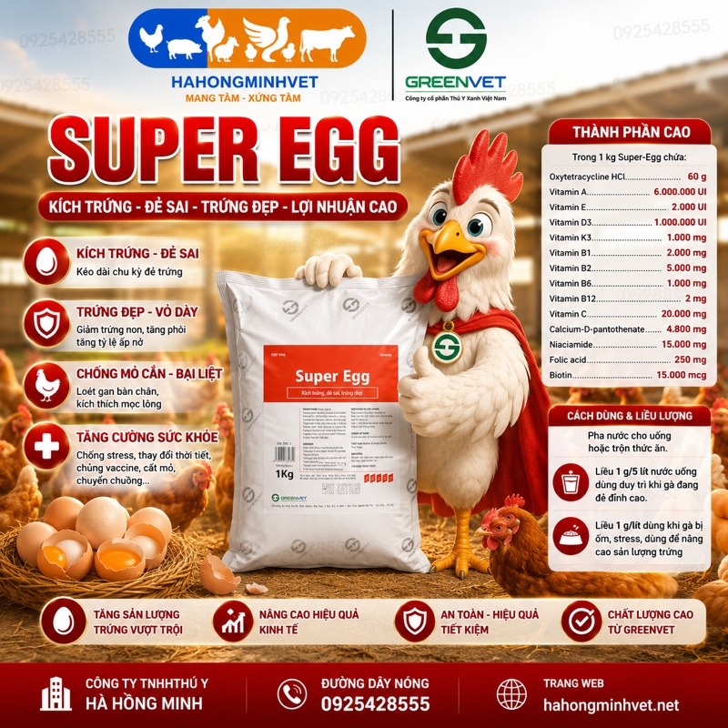 Super-Egg 1kg (10x1) (Kích trứng)