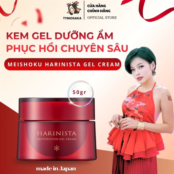 Kem Gel Dưỡng Ẩm Phục Hồi Chuyên Sâu Meishoku Harinista Restoration Gel Cream 50g