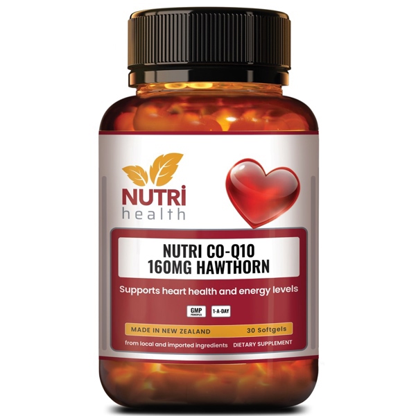 TPBVSK NUTRI CO-Q10 160MG HAWTHORN (Hộp 1 lọ 30 viên) Hỗ trợ sức khỏe cho tim mạch