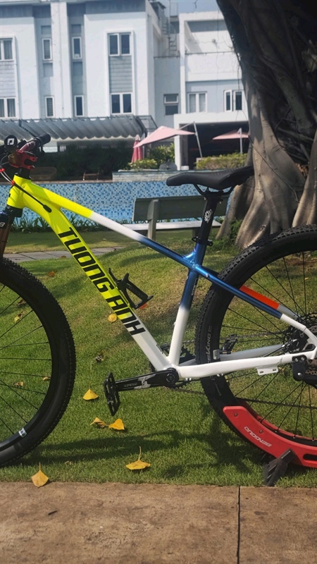 Xe Đạp MTB Zbike Custom màu team mix Xanh - bộ 12s (Anh Tường KH8248163)