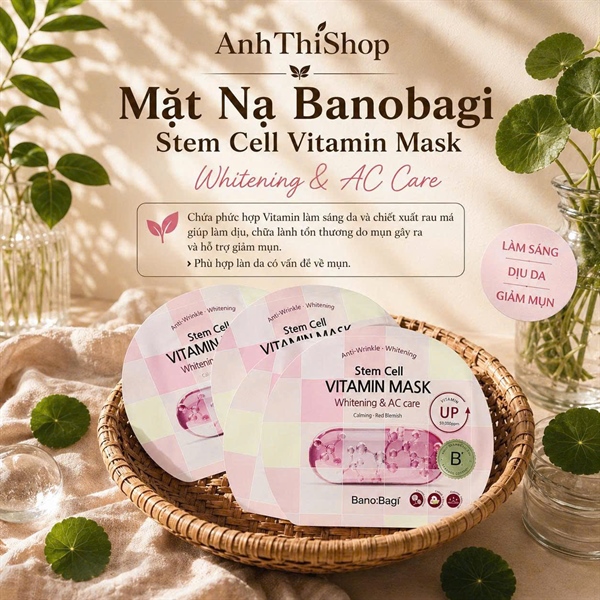 Mặt Nạ Banobagi Stem Cell Vitamin Mask Whitening & AC Care
