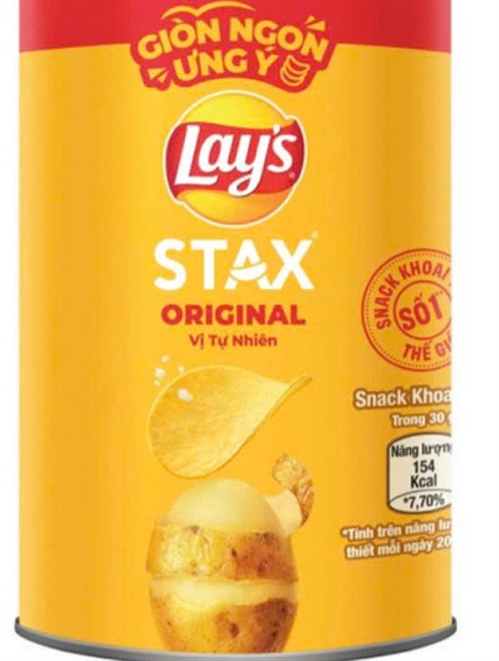 Lays stax vị Tự Nhiên nhí 40g