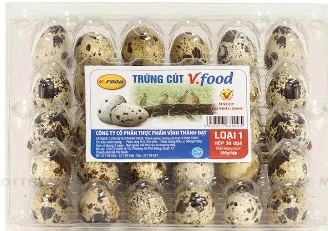 Trứng cút vỉ 30