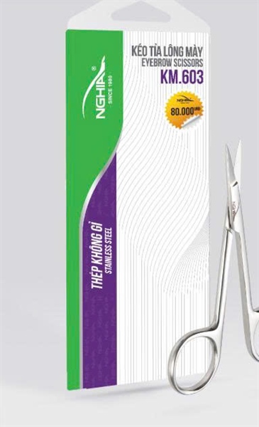 Kềm Nghĩa kéo tỉa lông mày km.603