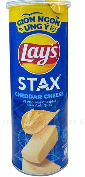Lay's stax vị phô Mai cheadar cheese Anh Quốc 90g