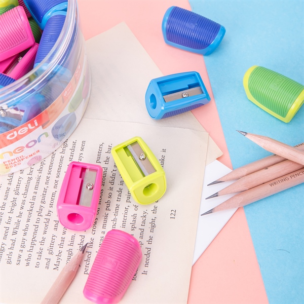Gọt Bút Chì Deli Neon 0520 - H36 – Thiết Kế Nhỏ Gọn, Gọt Sắc Và Êm Tay