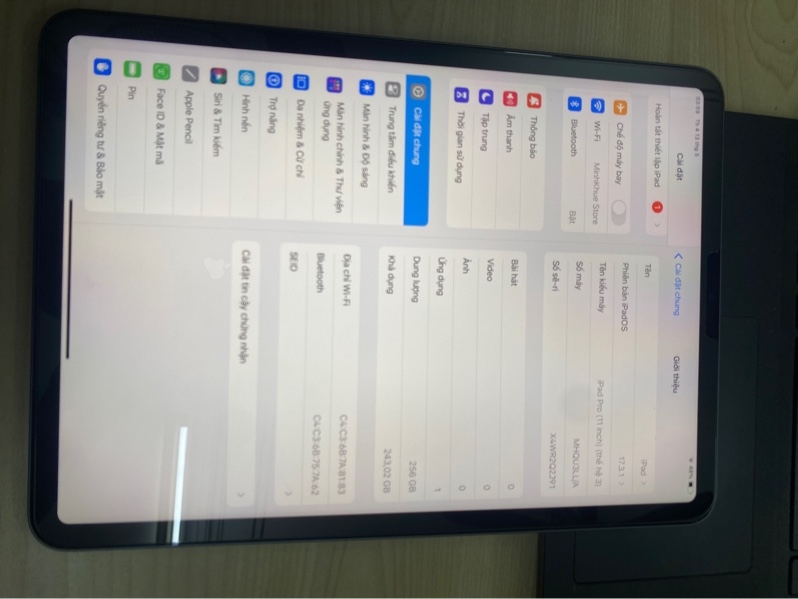Ipad Pro 1256GB wifi body màu Gray P92