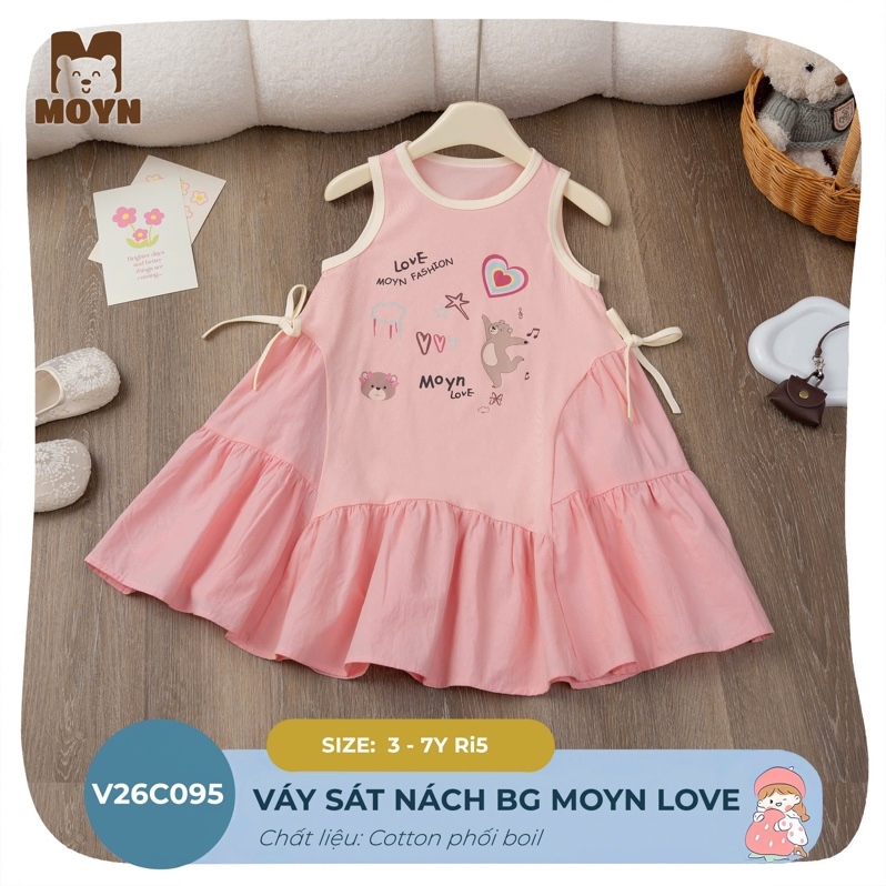Váy sát nách bé gái V26C095