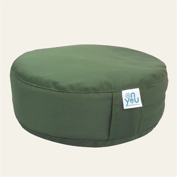 Bồ đoàn ngồi thiền vỏ đậu xanh 30cm – Xanh Rêu (Meditation Cushion) | OnYou Meditation