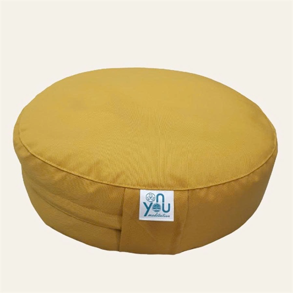 Bồ đoàn ngồi thiền vỏ đậu xanh 30cm – Vàng Chanh (Meditation Cushion) | OnYou Meditation