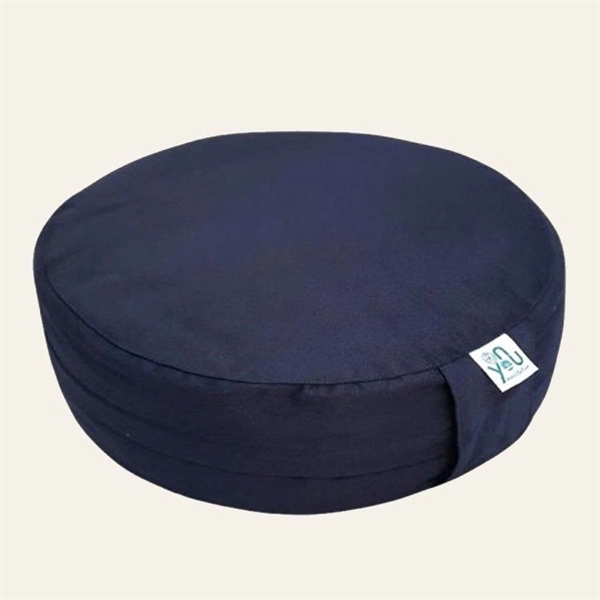 Bồ đoàn ngồi thiền vỏ đậu xanh 30cm – Xanh Navy (Meditation Cushion) | OnYou Meditation