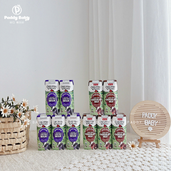 Sữa tách béo hữu cơ Organic Valley Lowfat Mỹ (236ml)