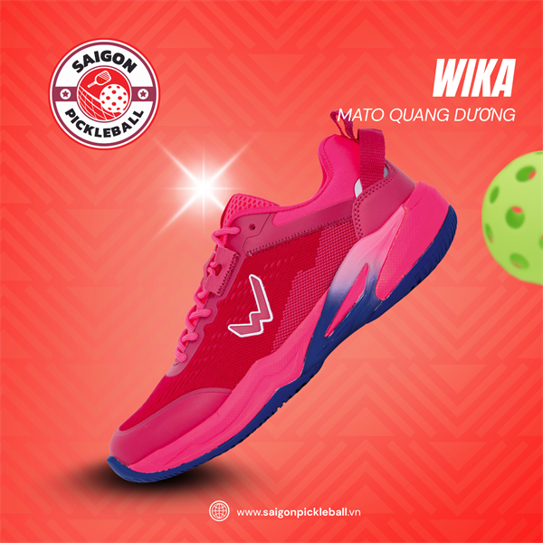 Giày Pickleball Wika Mato Quang Dương - Màu Hồng