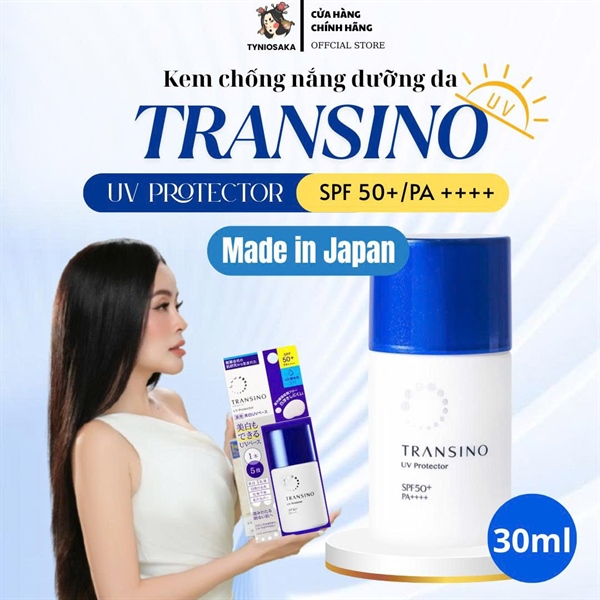 Kem chống nắng trắng sáng UV TRANSINO 30ml