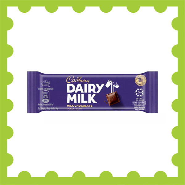 25CADM32 - SÔ-CÔ-LA SỮA CADBURY DAIRY MILK 34GR