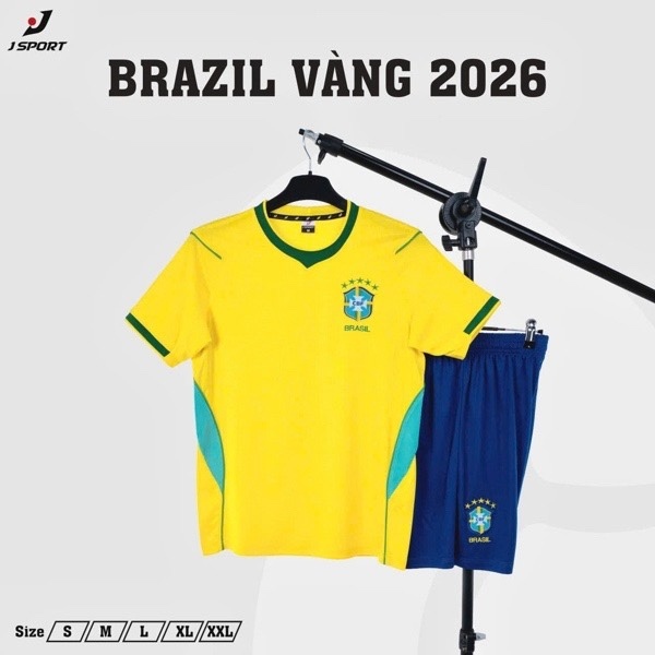 Quần áo bóng đá BRAZIL - Vàng
