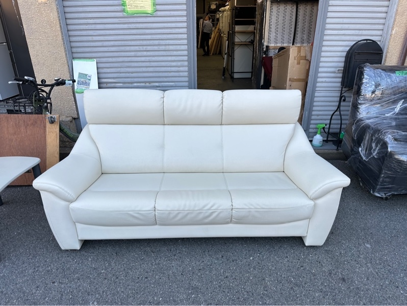 Sofa đôi da trắng cao cấp
