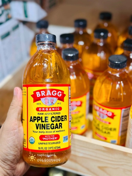 Giấm táo hữu cơ Bragg 473ml