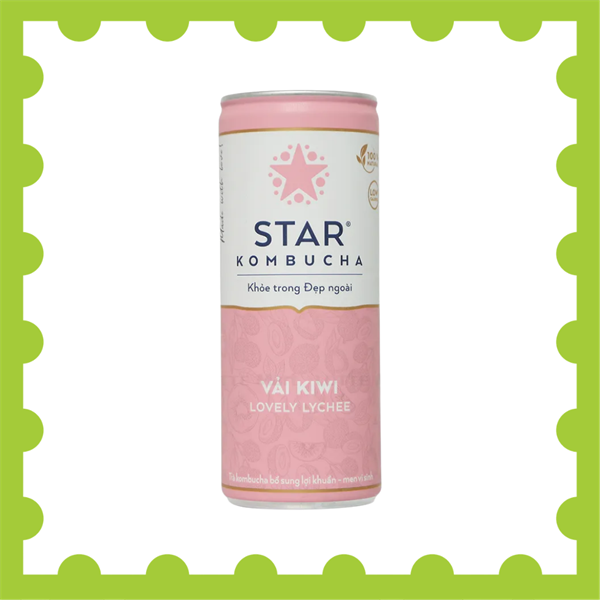 Star Kombucha Trà Kombucha Vải Kiwi