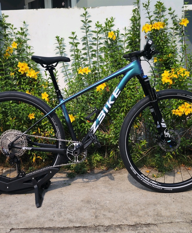 Xe Đạp MTB ZBIKE Custom màu xanh chuyển đen - Group m6100(KH8248167 Kỳ Nguyễn)