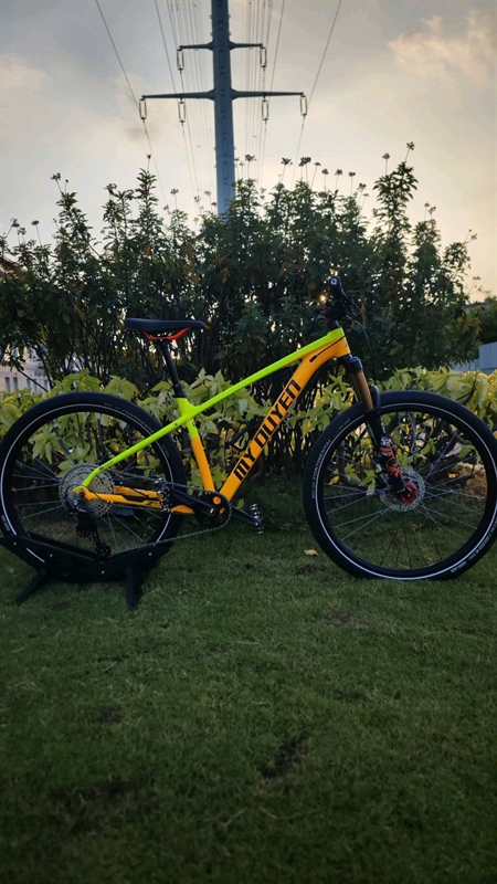 Xe Đạp MTB Zbike Custom Màu Vàng Mix Xanh (MY DUYÊN KH8248138)