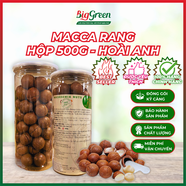 Macca Rang 500g CNC - Hoài Anh
