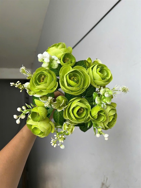 Trà nhật - cốm - Hoa cành ngắn - Hoa Lụa Vân Vượng
