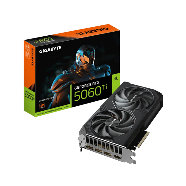 Card màn hình Gigabyte RTX 5060 Ti Windforce 8GB GDDR7 (N)