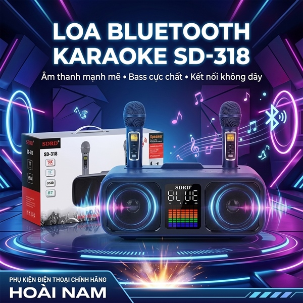 Loa Bluetooth Karaoke SD-318
