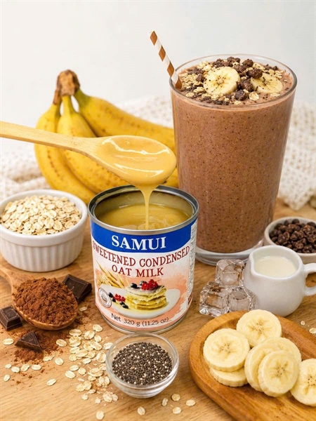 Sữa đặc thuần chay Yến Mạch SAMUI (320g)