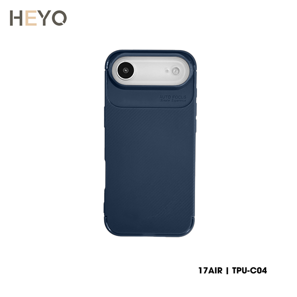 Ốp lưng TPU Carbon khoét camera | IP 17 Series (Xanh dương)