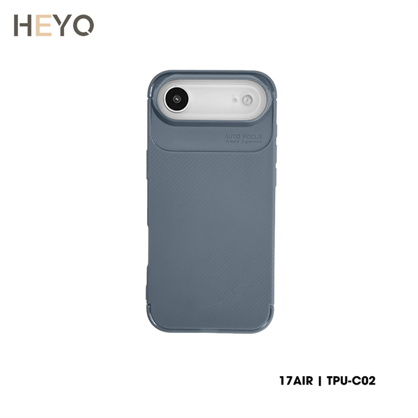Ốp lưng TPU Carbon khoét camera | IP 17 Series (Xám)