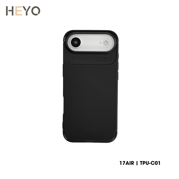 Ốp lưng TPU Carbon khoét camera | IP 17 Series (Đen)