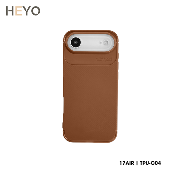 Ốp lưng TPU Carbon khoét camera | IP 17 Series (Nâu)
