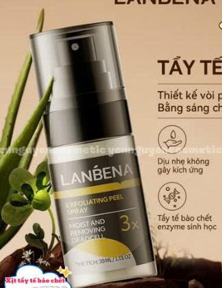 Chai xịt giúp làm sạch, dưỡng ẩm, làm trắng da và cải thiện da xỉn màu lanbena Moist and removing deadcell exfoliatingpeel spray