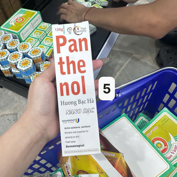 Panthenol Hưong bạc hà nano Bạc