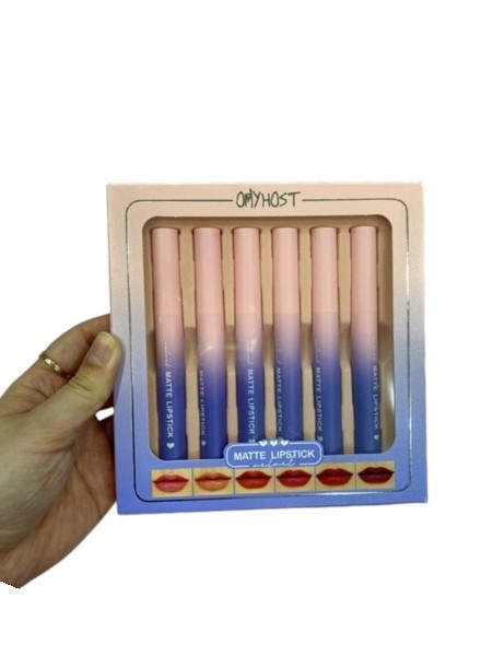 Set Son OMYHOST Velvet Matte Lipstick (6 cây)