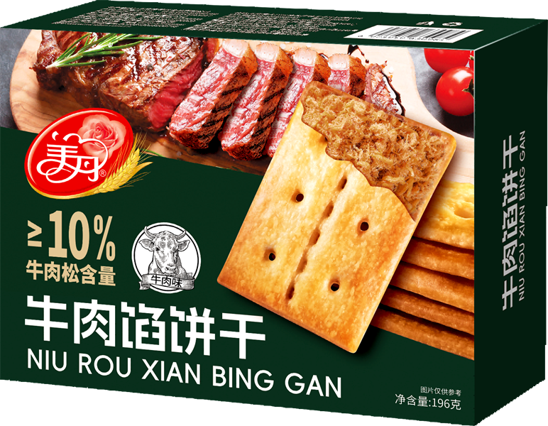 Bánh quy nhân thịt bò - Hương vị thịt bò (20 hộp/thùng )