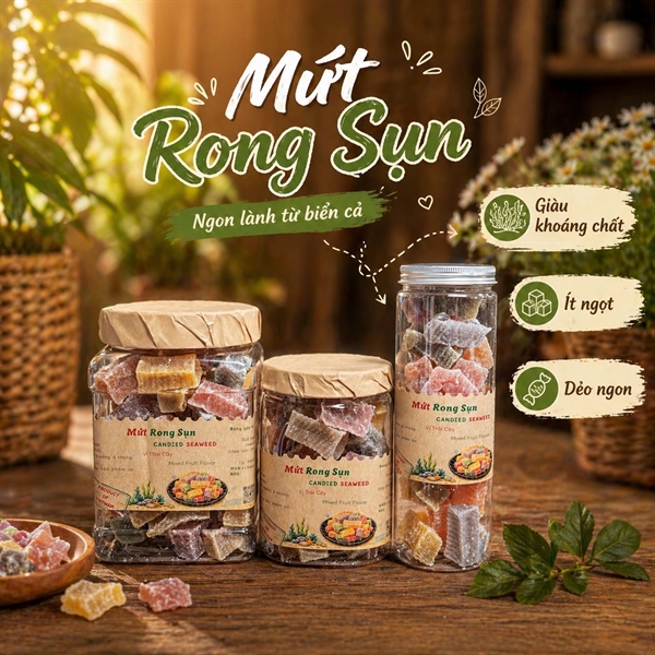 Mứt Rong Sụn Trái Cây