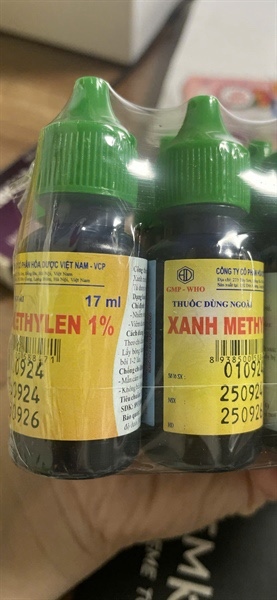 Xanh methylen 1% hóa dược lọ 17ml