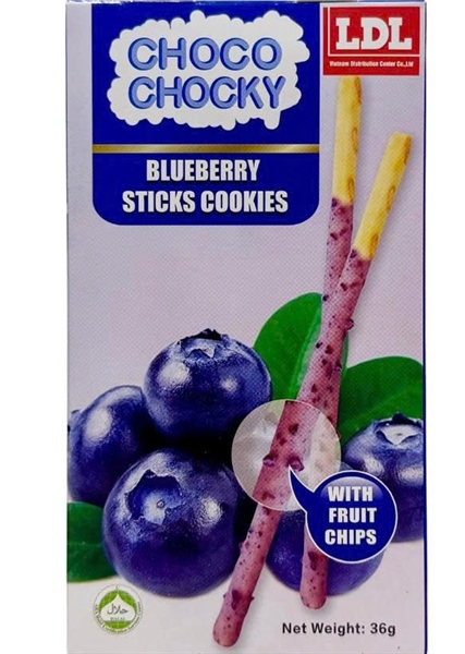 Bánh que Choco Chocky Vị Việt quất 36g