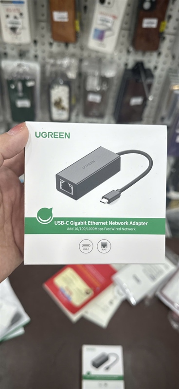 Cáp chuyển Type C-Lan UGREEN 50307