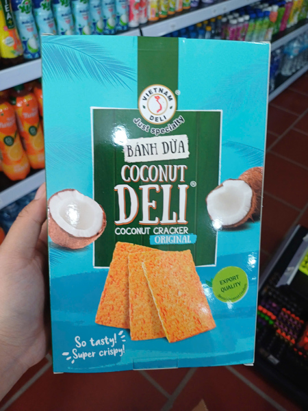 Bánh dừa nướng Coconut vị nguyên bản xanh