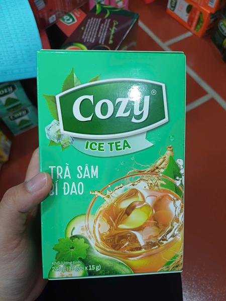 Cozy icetea trà sâm bí đao tan 15g*18 gói